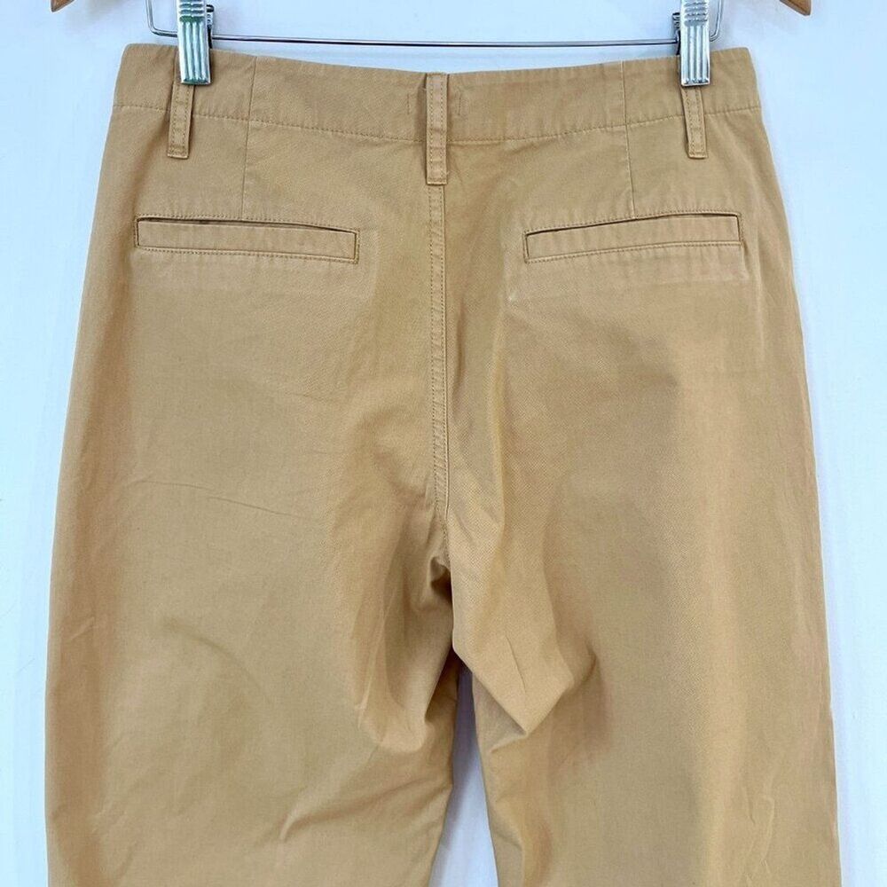 J.Crew Straight Leg Chino Pants Tan Neutral Minimalist Cotton Womens Sz 27 - Picture 6 of 12